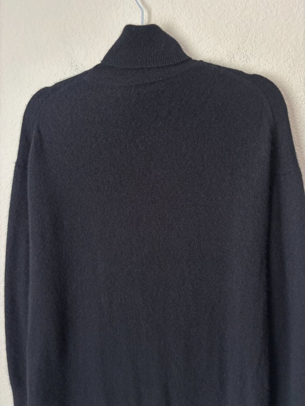 Everlane Cashmere Essential Black Turtleneck Mini Sweater Dress - Picture 9 of 10
